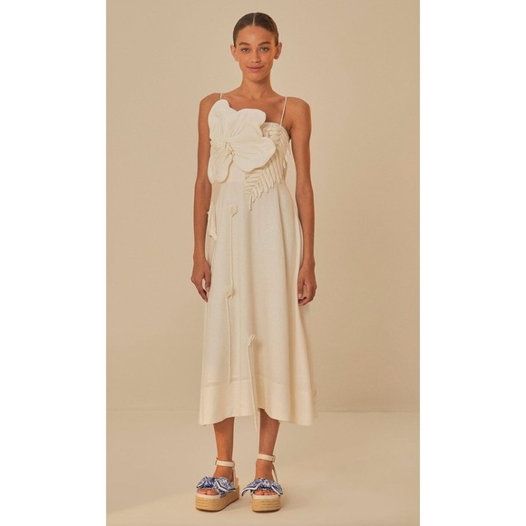 NEW Farm Rio Ivory Scarf Espadrille Flatform Sandal Size 7.5 - Picture 2 of 11